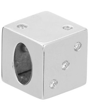 Adina Reyter Diamond Dice Pendant - White