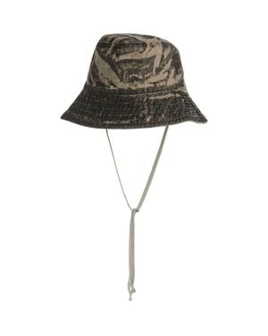 Rick Owens Gilligan Cotton Poplin Bucket Hat - Black