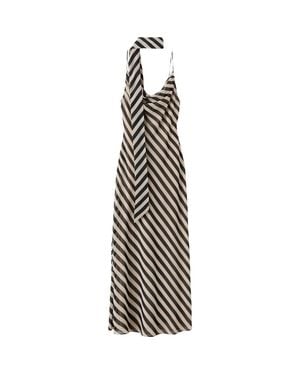 Mango Stripe Slipdress & Scarf - Multicolor