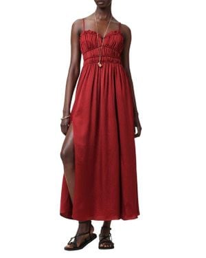 AllSaints Faelyn Sleeveless Silk Dress - Red