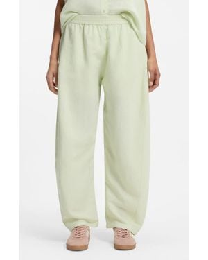 BOSS Linen Blend Balloon Pants - Green
