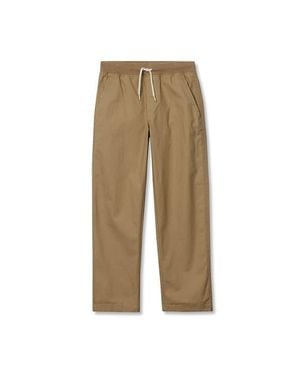 Lands' End Boys Husky Stretch Soft Rib Waist Iron Knee Pull On Pants - Natural