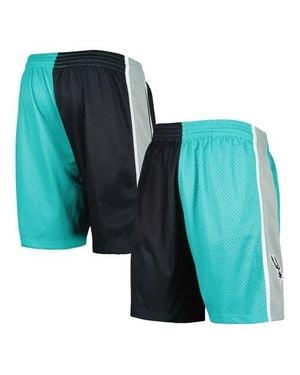Mitchell & Ness San Antonio Spurs Hardwood Classics 1998 Split Swingman Shorts - Blue