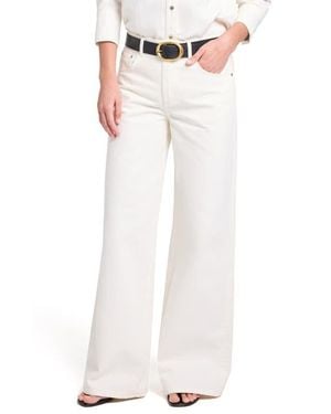 Twp Tiny Dancer Mid Rise Wide Leg Jeans - White