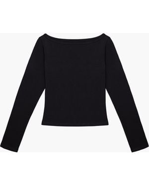 Oddli Long Sleeve Top - Black