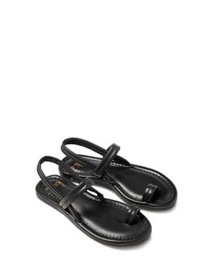 Beek Pavo Toe Loop Sandal - Black