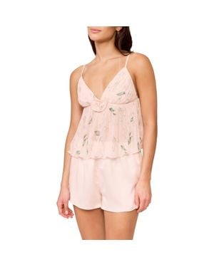 Rya Collection Breeze Chiffon Short Pajamas - Pink