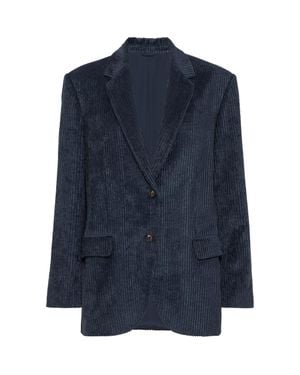 Brunello Cucinelli Corduroy Blazer - Blue