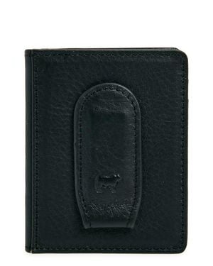 Will Leather Goods Front Pocket Money Clip Wallet - Black