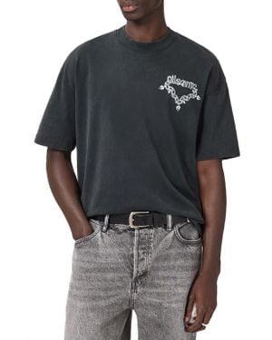 AllSaints Drip Graphic T-Shirt - Black