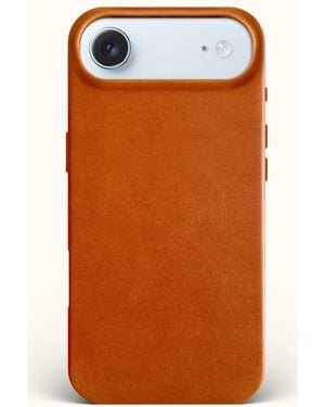 Bluebonnet The Minimalist Iphone 17 Air Leather Magsafe Case - Orange