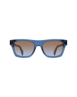 Paul Smith Morrel 54Mm Gradient Rectangular Sunglasses - Blue