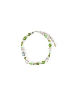 Off-White c/o Virgil Abloh Arrow Charm Mixed Bead Choker - Metallic