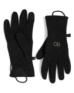 Outdoor Research Flurry Touchscreen Compatible Wool Blend Gloves - Black