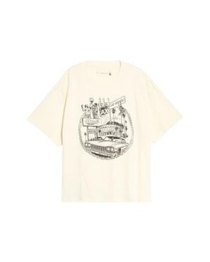 Honor The Gift La Chain City Cotton Graphic T-Shirt - White