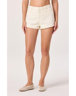 Astr Arden High Waist Shorts - Natural