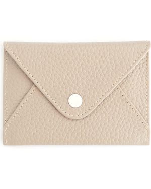 ROYCE New York Leather Envelope Card Holder - Natural