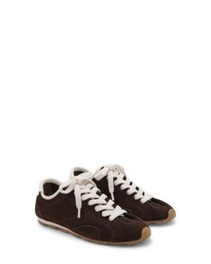 Mango Contrast Suede Sneaker - Black
