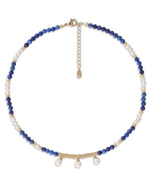 Retro Chic Poseidon Necklace - Blue
