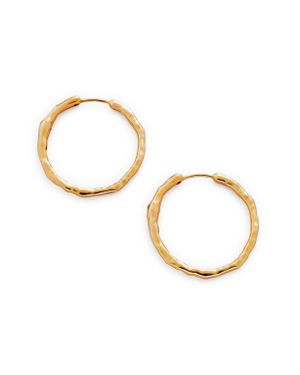 Monica Vinader Siren Muse Medium Hoop Earrings - Metallic