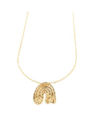COG Leaf Pendant - White