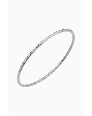 Oradina 14K Skyline Cuff Bangle - White