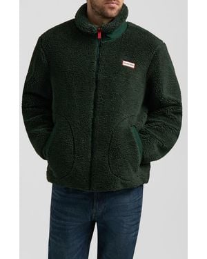 HUNTER Aurthur Faux Shearling Jacket - Green