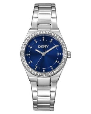 DKNY Essential Glitz Bracelet Watch, 30Mm - Blue