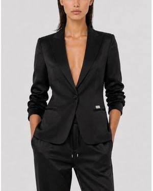 Philipp Plein Cady Cargo Fit Blazer - Black
