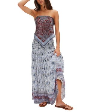 Free People Ravenna Tie Dye Gauze Maxi Skirt - Multicolor