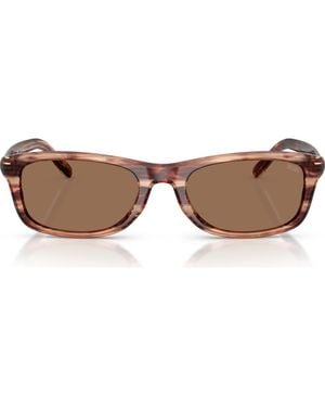 DIESEL 54Mm Rectangular Sunglasses - Brown