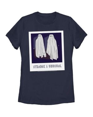 Beetlejuice Halloween Strange And Unusual Ghost Photo T-Shirt - Blue