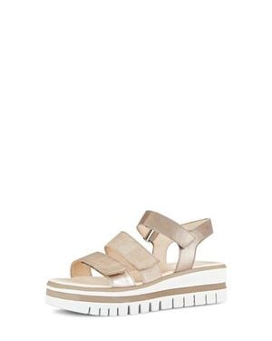 Gabor Strappy Wedge Sandal - White