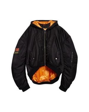 Lu'u Dan Distorted Ma1 Nylon Jacket - Black