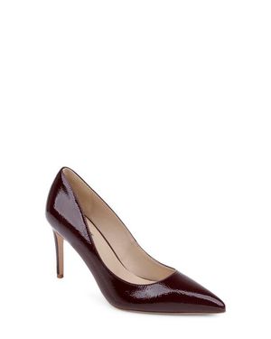L'Agence Maelle Snake Print Embossed Leather Pump - Brown