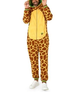 Opposuits Giraffe Hooded Fleece Costume Jumpsuit - Yellow