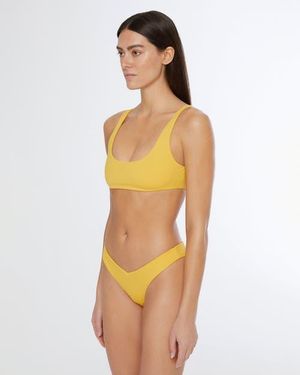 Onia Scoop Bikini Top - Yellow