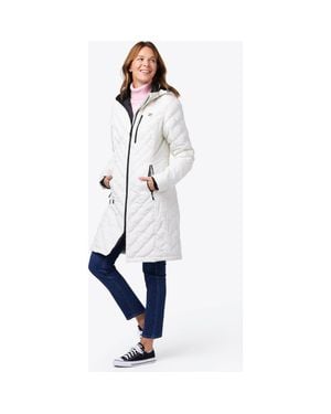 Mobile Warming Meridian Long Heated Puffer Jacket - Blue