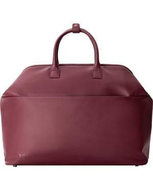 BEIS The Essential Faux Leather Weekend Bag - Red