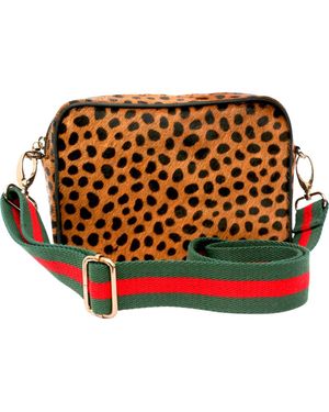 The Artisan & Company Leopard Leather Camera Bag - Multicolor