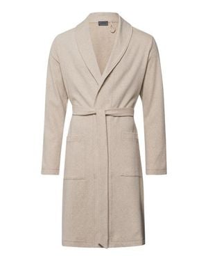 Hanro Cozy Living Organic Cotton Soft Jersey Robe - Natural