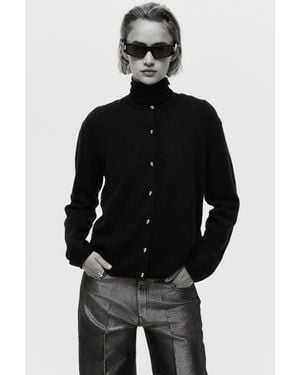 H&M Fine-Knit Cardigan - Black