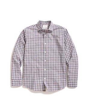 Billy Reid Standard Fit Slub Grid Cotton Button-Up Shirt - Multicolor