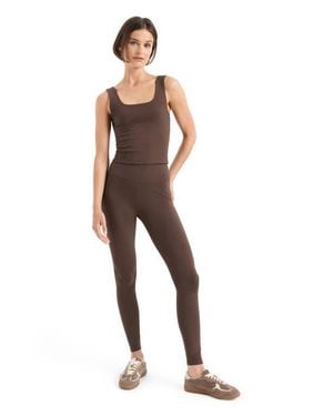 Pact On The Go-To Legging Made With Organic Cotton - Brown