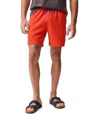 Rodd & Gunn Winterton River Seersucker Swim Trunks - Red