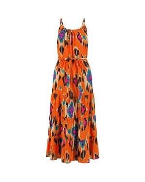 MER ST BARTH Sabine Maxi Dress - Orange