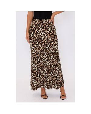 Vici Collection Sabine Print Maxi Skirt - Black