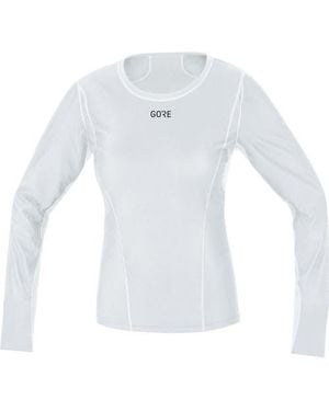 Gore Wear Windstopper Base Layer Long-Sleeve Shirt - White