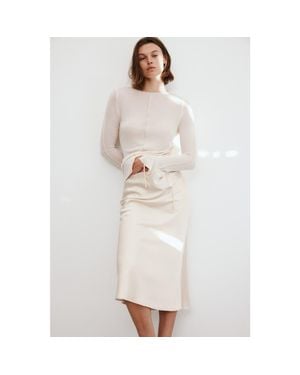 H&M Midi Skirt - White
