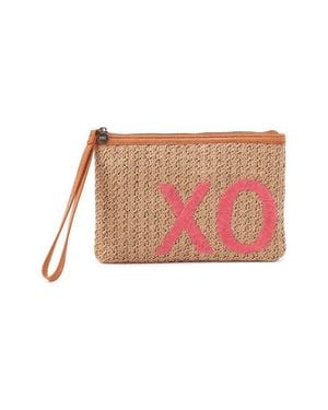 Hobo International Xo Straw Pouch - Pink